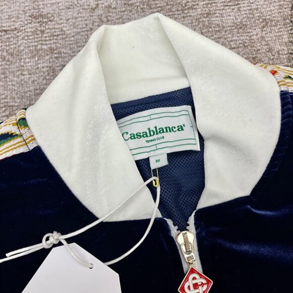 Casablanca Laurel Velour Track Jacket - Picture 9 of 9